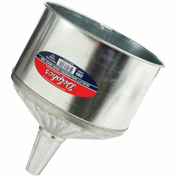 Delphos Heavy-Duty 8 Qt. Galvanized Steel Funnel with Center Spout 590